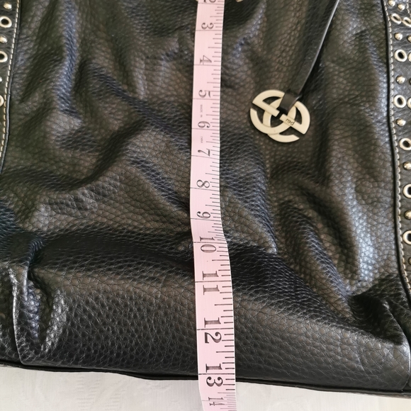 Red by Marc Ecko Black Faux Leather Tote Bag - Picture 5 of 7